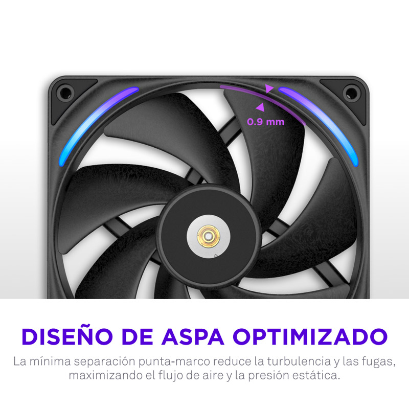 Ventilador NZXT Performance F280X ARGB 280mm Negro