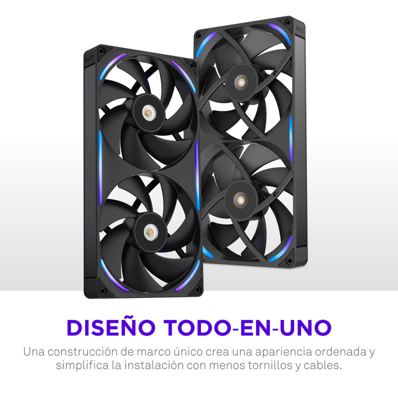 Ventilador NZXT Performance F280X ARGB 280mm Negro