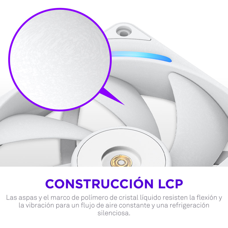 Ventilador NZXT Performance F280X ARGB 280mm Blanco