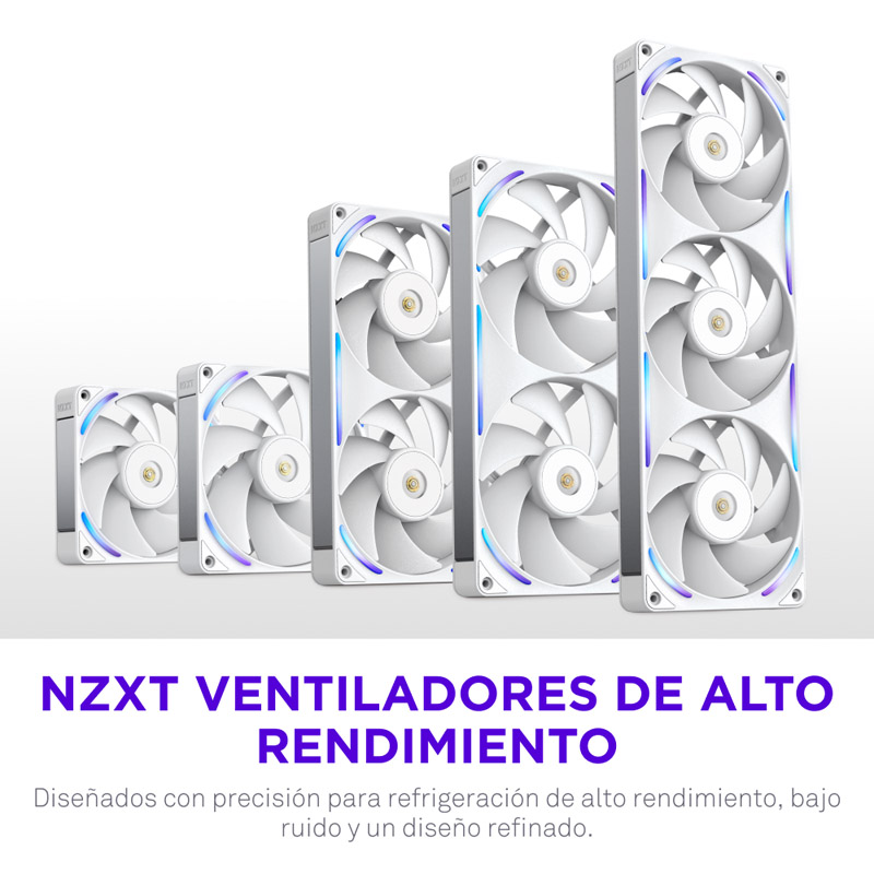 Ventilador NZXT Performance F280X ARGB 280mm Blanco