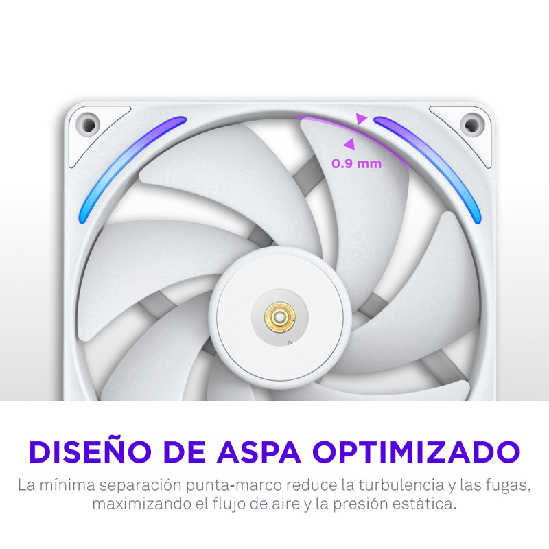 Ventilador NZXT Performance F280X ARGB 280mm Blanco