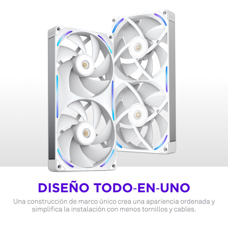 Ventilador NZXT Performance F280X ARGB 280mm Blanco