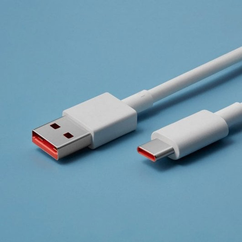 Cable USB Xiaomi 6A Tipo C A Tipo A 1m Blanco