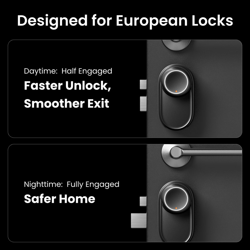 Cerradura Inteligente SwitchBot Lock Ultra TOUCH Combo Inalámbrico Negro