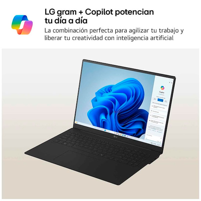 Portátil LG Gram Pro AI 16Z90TR-E.AP88B U7-255H 32GB 1TB 16 pulgadas W11P
