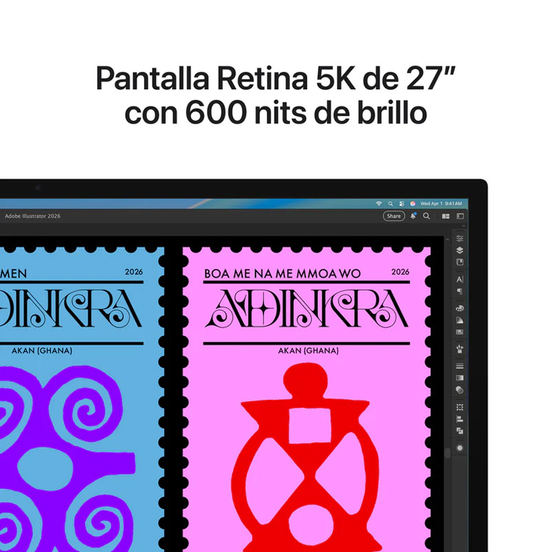 Monitor Apple Studio Display 27 pulgadas 5K LED 60Hz Vidrio Estándar