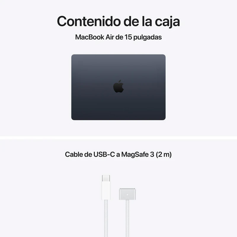Portátil Apple MacBook Air M5 16GB 512GB 15 pulgadas macOS Medianoche