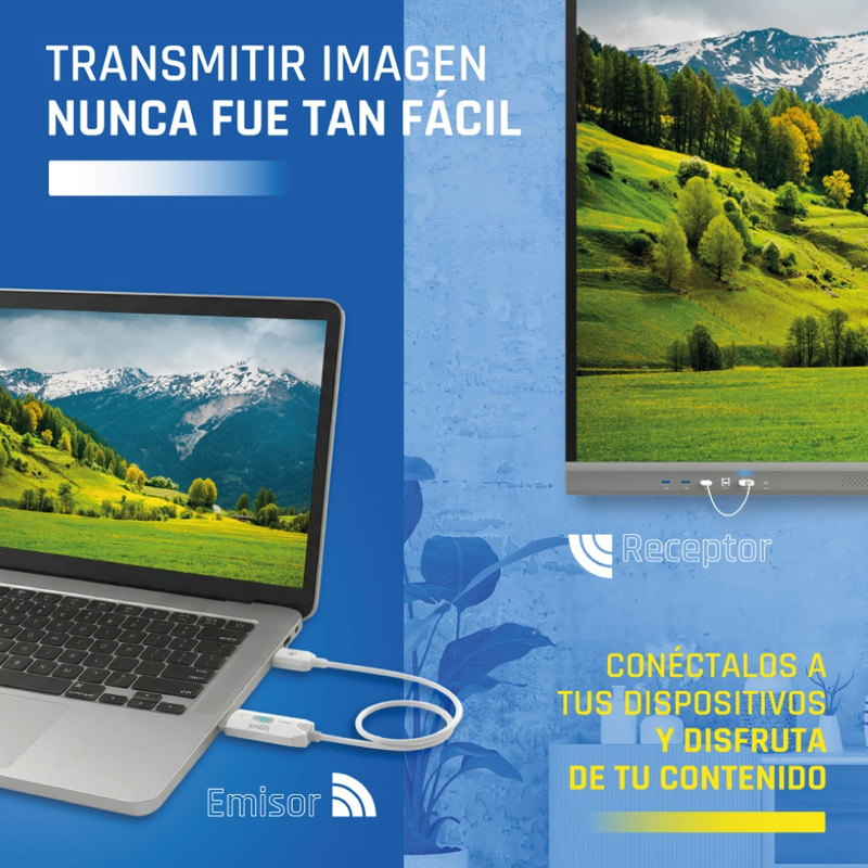 Transmisor/Receptor iggual HDMI FHD Inalámbrico