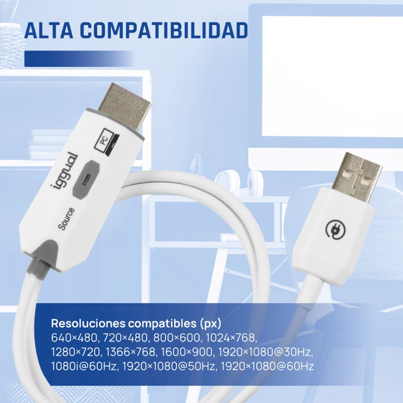 Transmisor/Receptor iggual HDMI FHD Inalámbrico