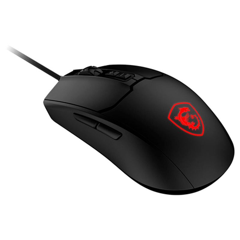 Ratón MSI Forge GM100 6400 Dpi 108g RGB Negro