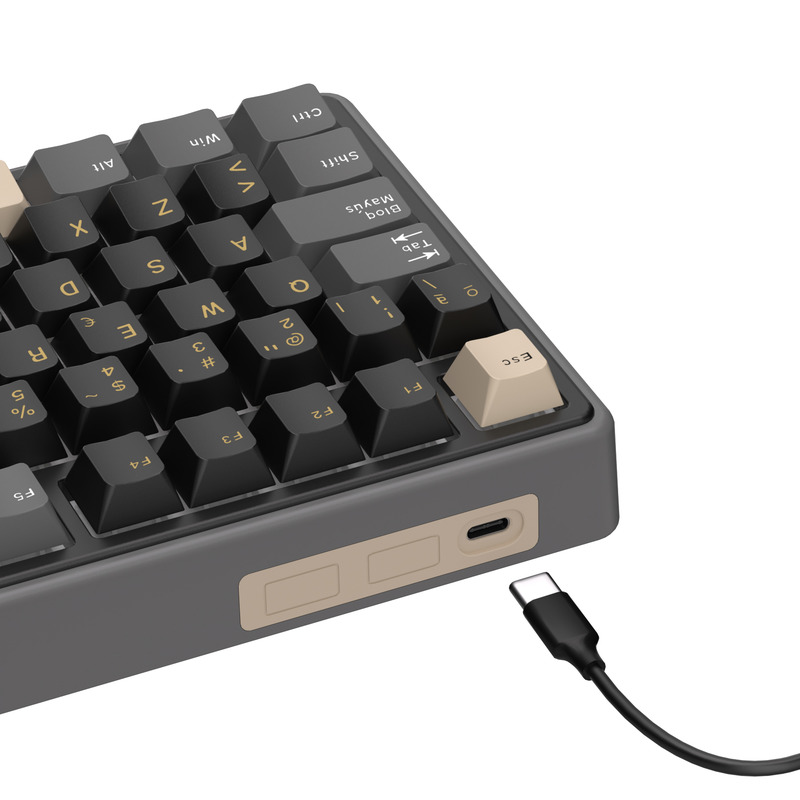 Teclado Royal Kludge RKR98 Pro ISO-ES RGB Hot-Swappable Switch Beige Phantom