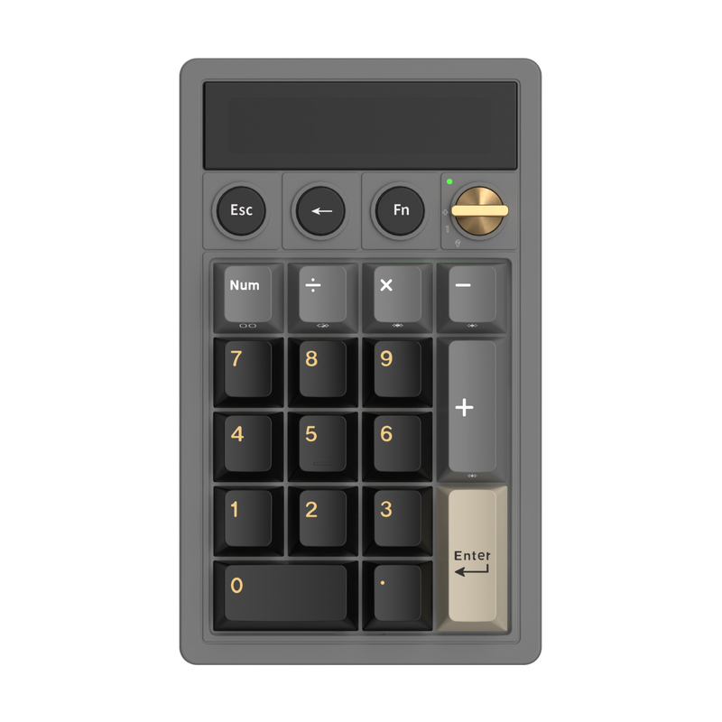Teclado Royal Kludge RKM20 RGB Hot-Swappable Switch Cream Phantom