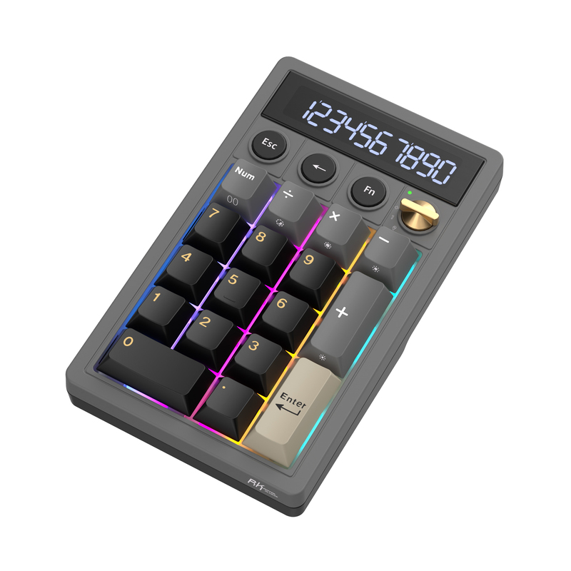 Teclado Royal Kludge RKM20 RGB Hot-Swappable Switch Violet Phantom
