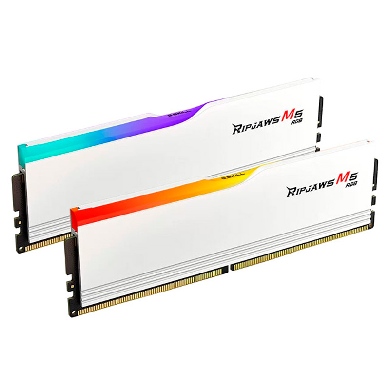 Memoria DDR5 G.SKill Ripjaws M5 RGB 32GB 2x16GB 5200MHz CL40 EXPO-XMP Negro Blanco