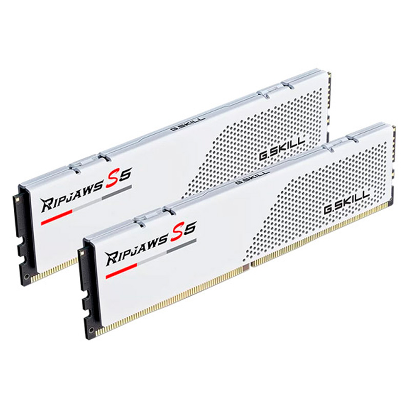 Memoria DDR5 G.SKill Ripjaws S5 64GB 2x32GB 6000MHz CL28 XMP Blanco