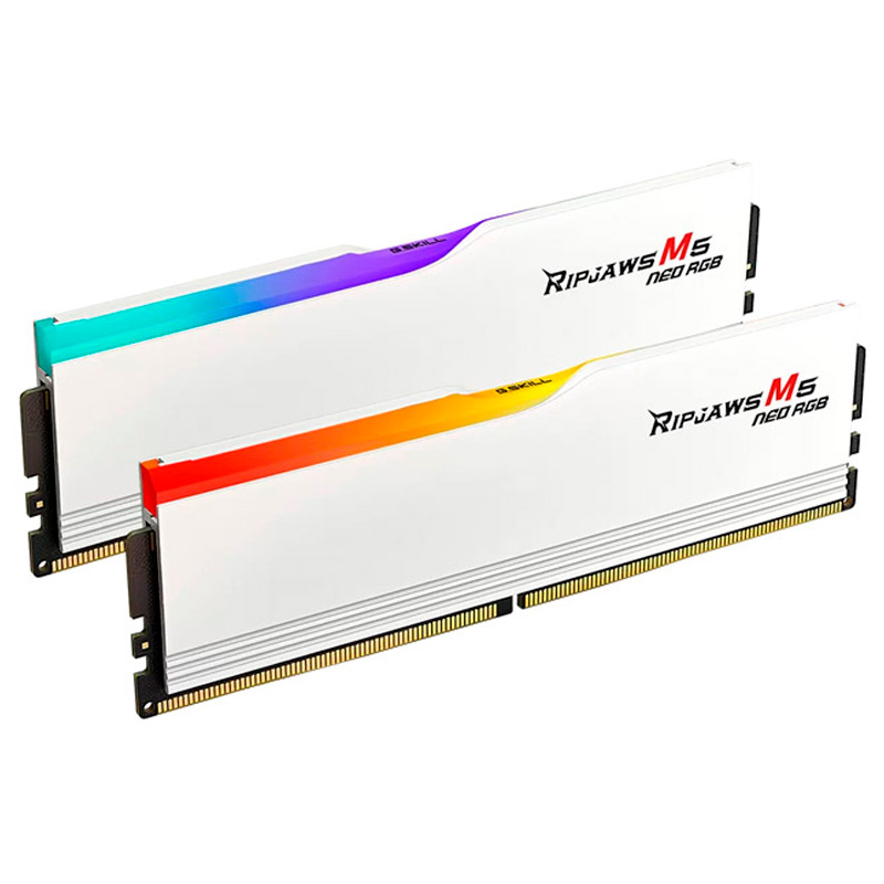 Memoria DDR5 G.SKill Ripjaws M5 Neo RGB 64GB 2x32GB 6000MHz CL32 EXPO-XMP Negro Blanco
