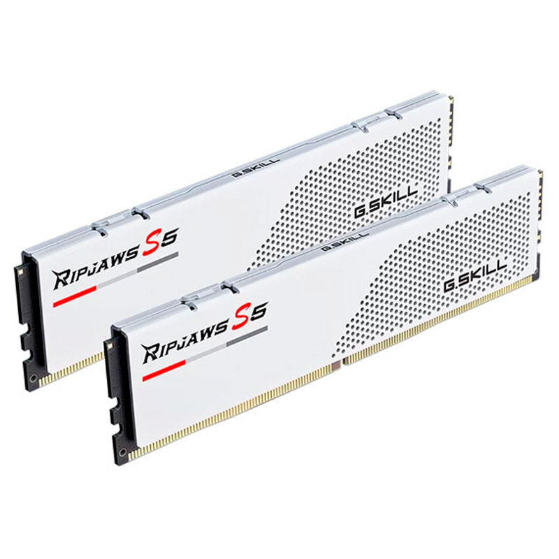 Memoria DDR5 G.SKill Ripjaws S5 64GB 2x32GB 5600MHz CL36 XMP Blanco