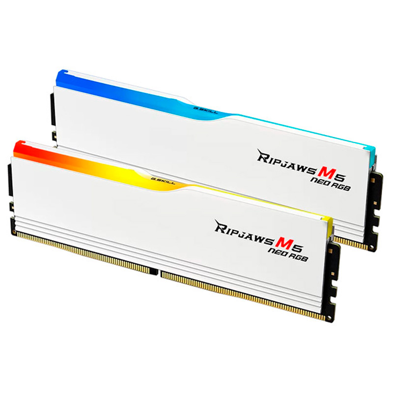 Memoria DDR5 G.SKill Ripjaws M5 Neo 64GB 2x32GB 6000MHz CL28 AMD EXPO Negro Blanco