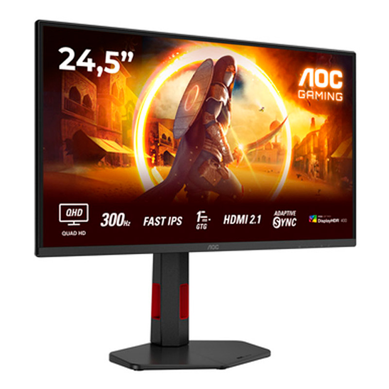 Monitor AOC Gaming Q25G4SR 25 pulgadas QHD 2K IPS 300Hz 0.3ms HDR FreeSync/G-Sync