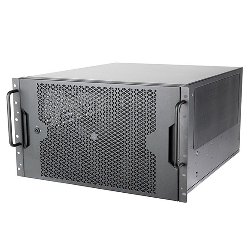 Caja Rack SilverStone RM61-312 12-Bahías 6U Negro