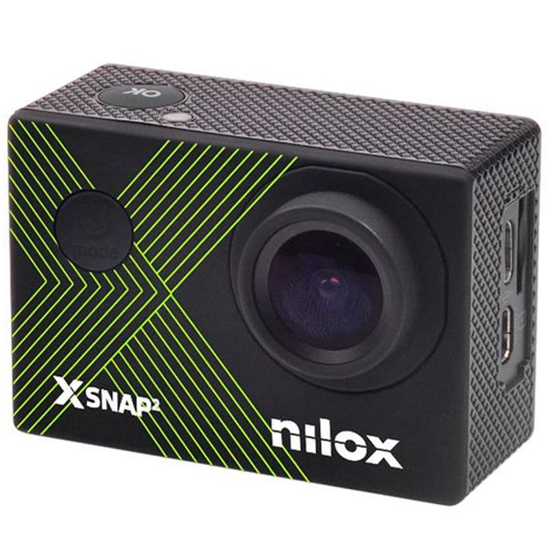 Cámara Deportiva  Nilox Action Cam XSNAP2 4K 16MP Sumergible 30m Wi-Fi + Kit Accesorios