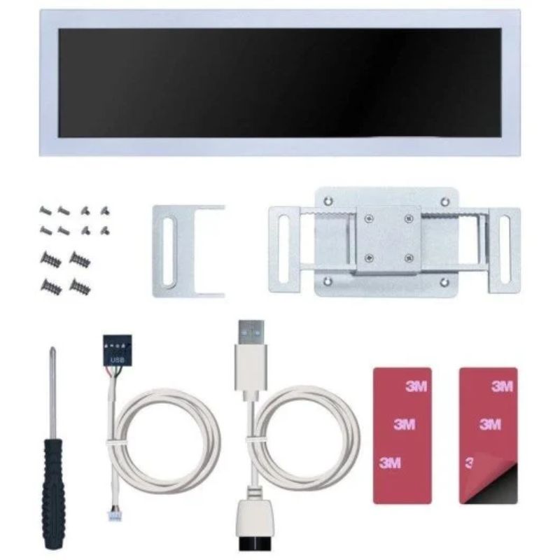 Accesorio Lian Li Pantalla Auxiliar Universal 8.8 pulgadas IPS ARGB Blanca