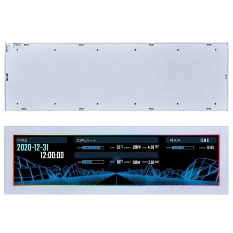 Accesorio Lian Li Pantalla Auxiliar Universal 8.8 pulgadas IPS ARGB Blanca