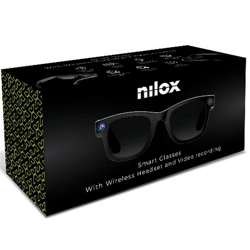 Gafas Inteligentes Nilox SmartGlasses Lifestyle Video AI Bluetooth Con Micro Integrado Y Y Filtro Luz Azul