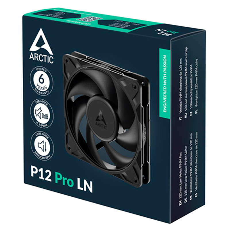 Ventilador Artic P12 Pro LN 120mm Negro