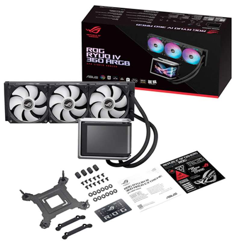 Kit Refrigeración Líquida Asus ROG Ryuo IV 360 ARGB Pantalla AMOLED Negro