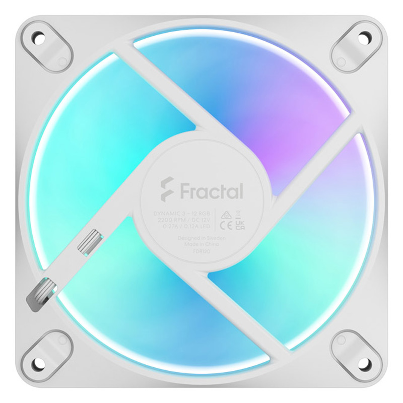 Ventilador Fractal Design Dynamic 3 RGB 120mm Blanco
