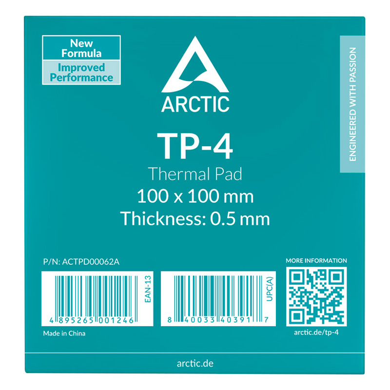 Almohadilla Térmica Arctic TP-4 100 x 100 0.5 mm