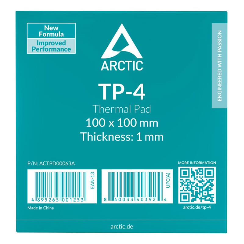 Almohadilla Térmica Arctic TP-4 100 x 100 1.0 mm