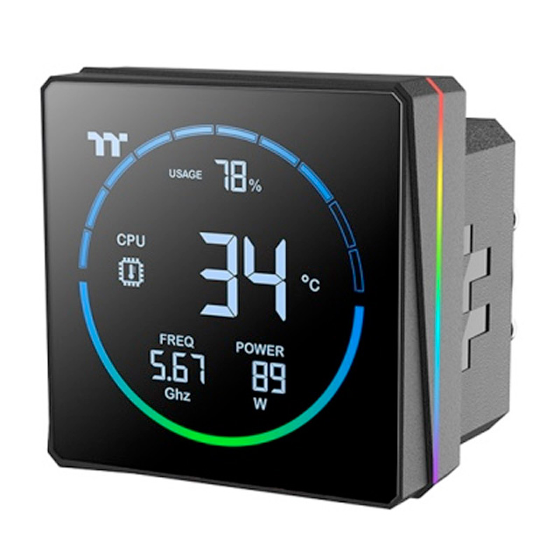 Kit Refrigeración Líquida Thermaltake TH240-S V3 ARGB Sync LCD 240 Negro