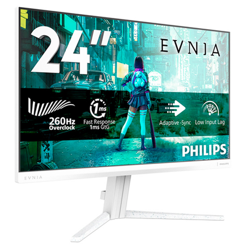 Monitor Philips Evnia 24M2N3201PL/00 24 pulgadas FHD Fast IPS 260Hz (OC Native 240Hz) 1ms HDR10