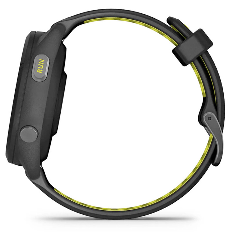 Smartwatch Garmin Forerunner 265 42mm Negro Con Correa De Silicona Negro / Amarillo