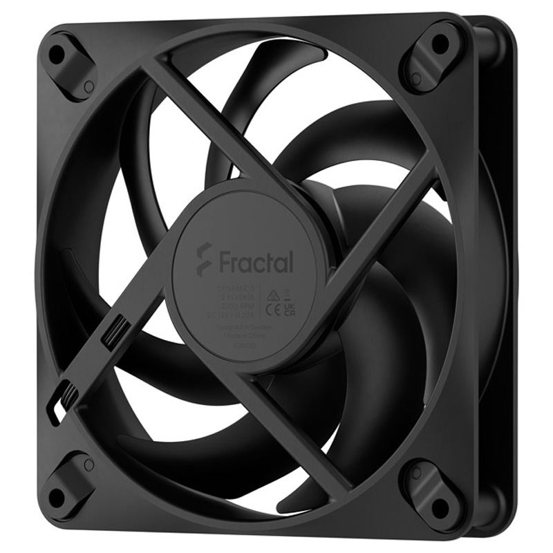 Ventilador Fractal Design Dynamic 3 Reverse 120mm Negro