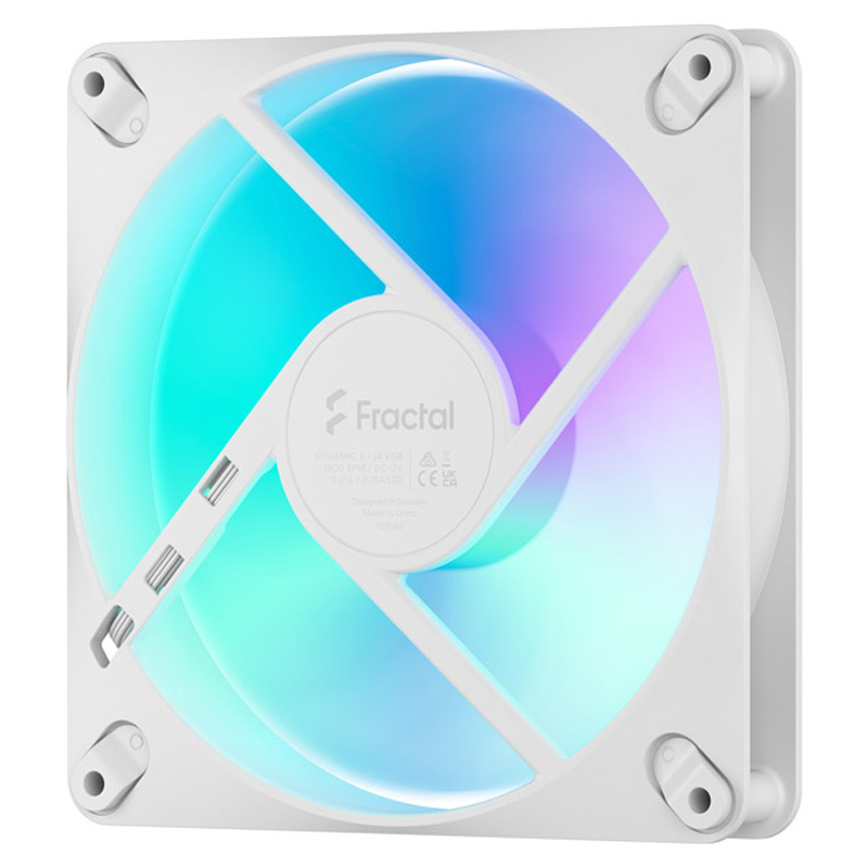 Ventilador Fractal Design Dynamic 3 RGB 140mm Blanco