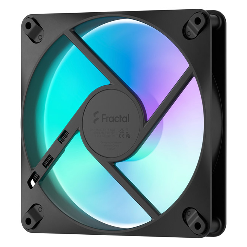 Ventilador Fractal Design Dynamic 3 RGB 140mm Triple Pack Negro