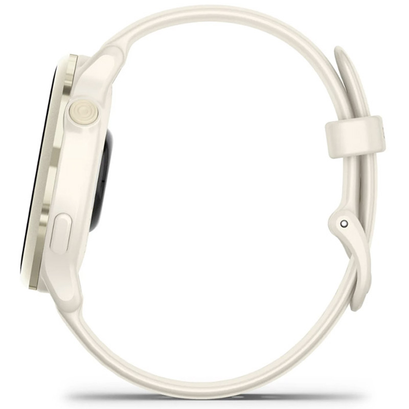 Smartwatch Garmin Vívoactive 6 AMOLED 42mm Dorado Con Correa Blanca