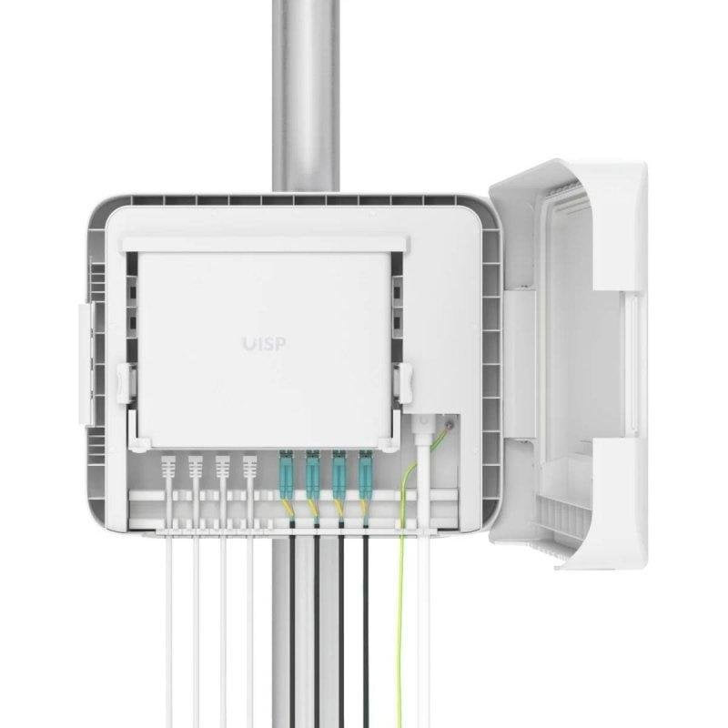 Caja Externa Ubiquiti UISP Box Plus Protección IPX6 Para Switch Plus Policarbonato Blanco