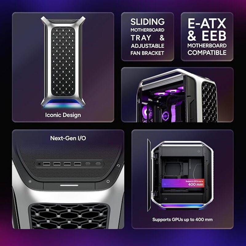 Caja/Torre Cooler Master Cosmos Alpha Full Tower ATX Negro