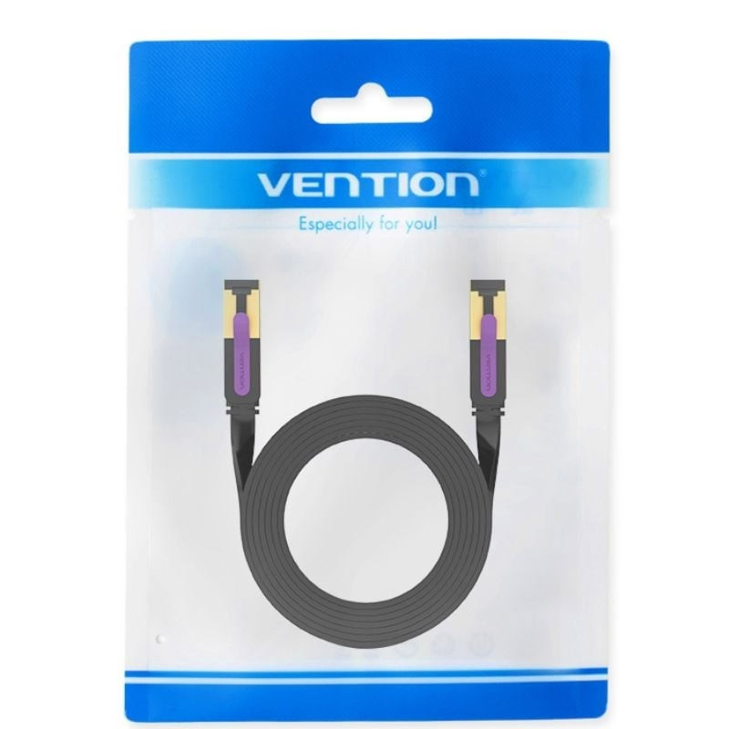 Cable Red Vention (ICABL) RJ45 STP Cat.7 10m Negro
