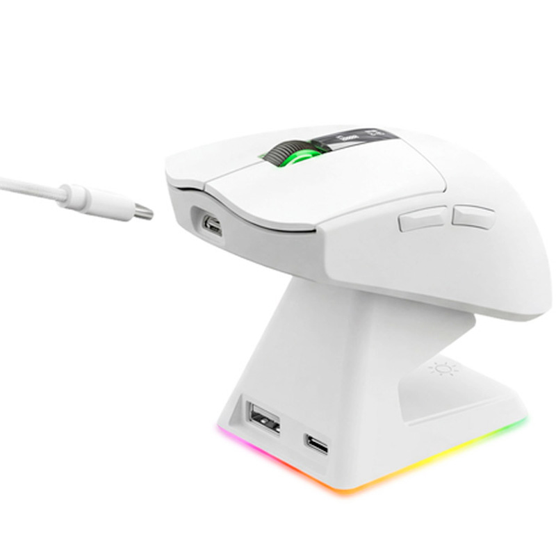 Ratón Mars Gaming MMW-ELITE Gaming Inalámbrico 20000 Dpi Blanco
