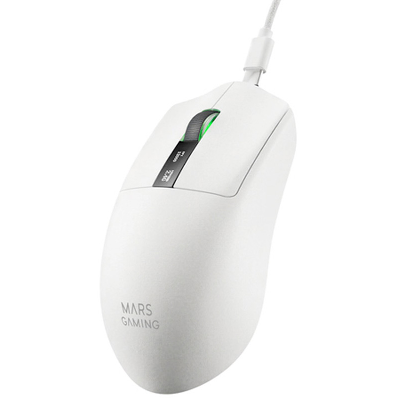 Ratón Mars Gaming MMW-ELITE Gaming Inalámbrico 20000 Dpi Blanco