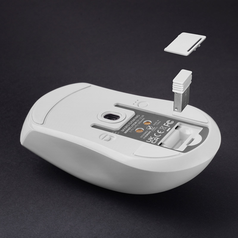Ratón Mars Gaming MMW-ELITE Gaming Inalámbrico 20000 Dpi Blanco
