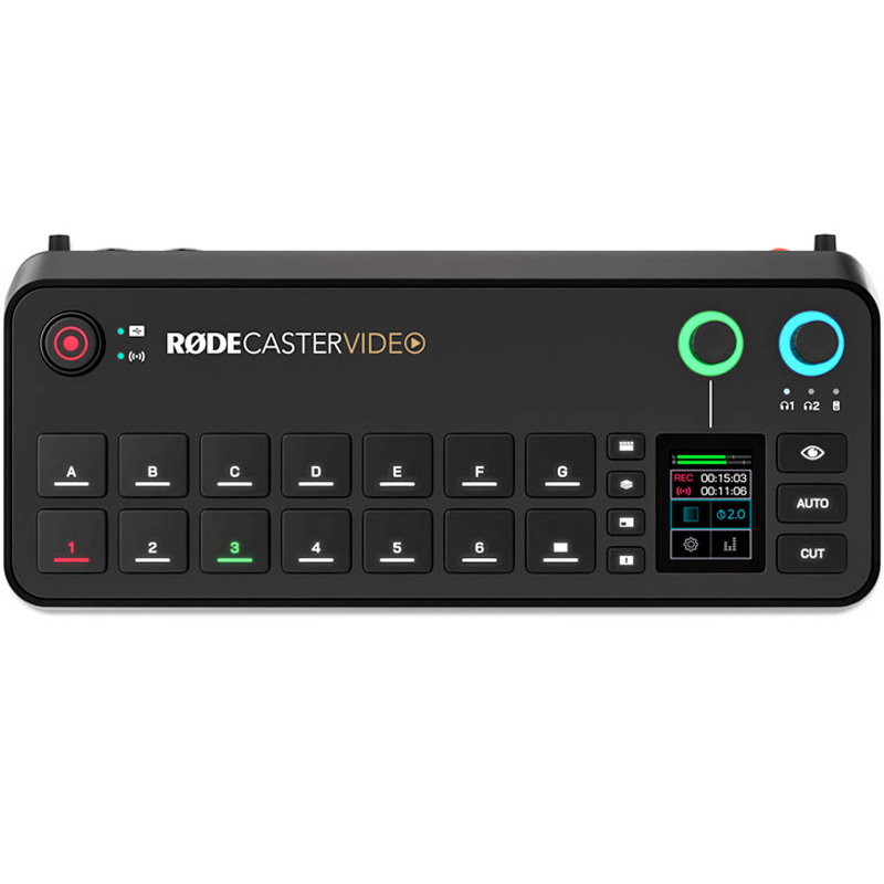 Consola Producción Vídeo/Audio Rode RodeCaster Video Bluetooth 5.3 Negra