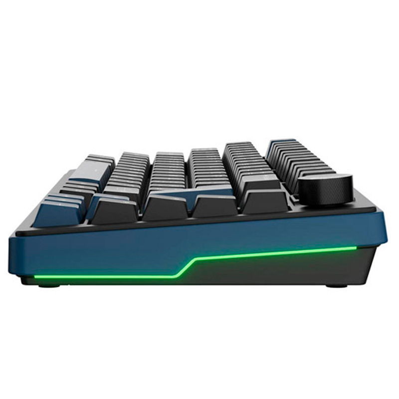 Teclado Ducky OK-M 75 RGB Tri-Mode Hot-Swap Inalámbrico 75% ISO-ES Switches KTT Baby Blue