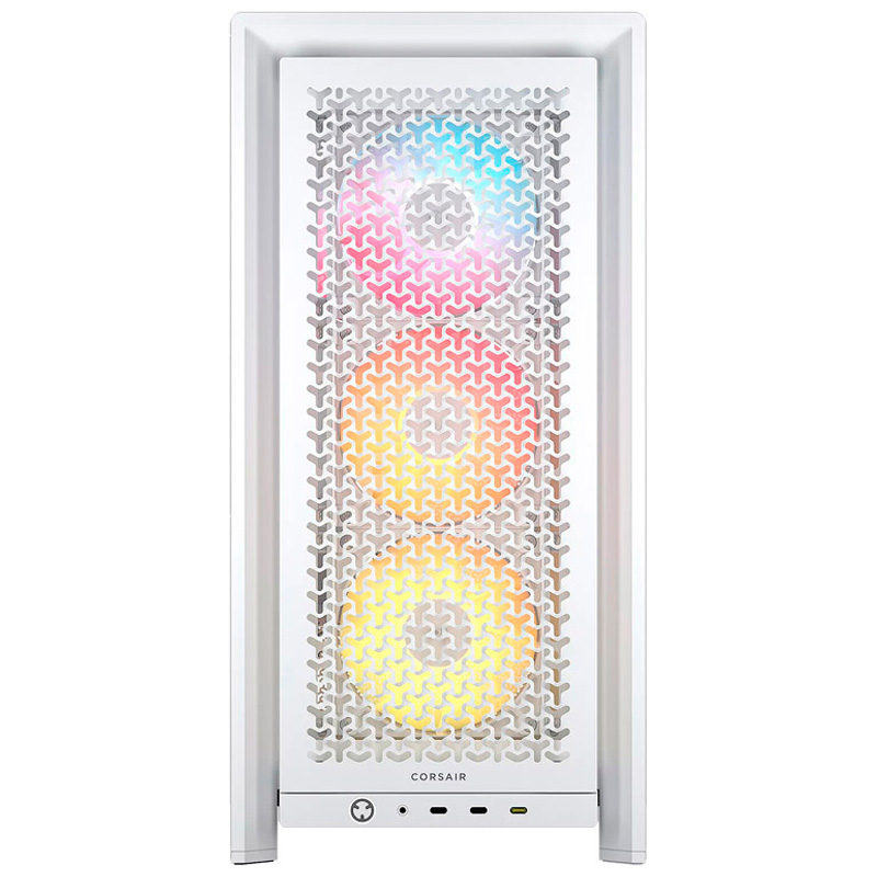 Caja/Torre Corsair Frame 4000D LCD RS ARGB Premium ATX Pantalla Táctil LCD 14.5 pulgadas Cristal Templado Blanco