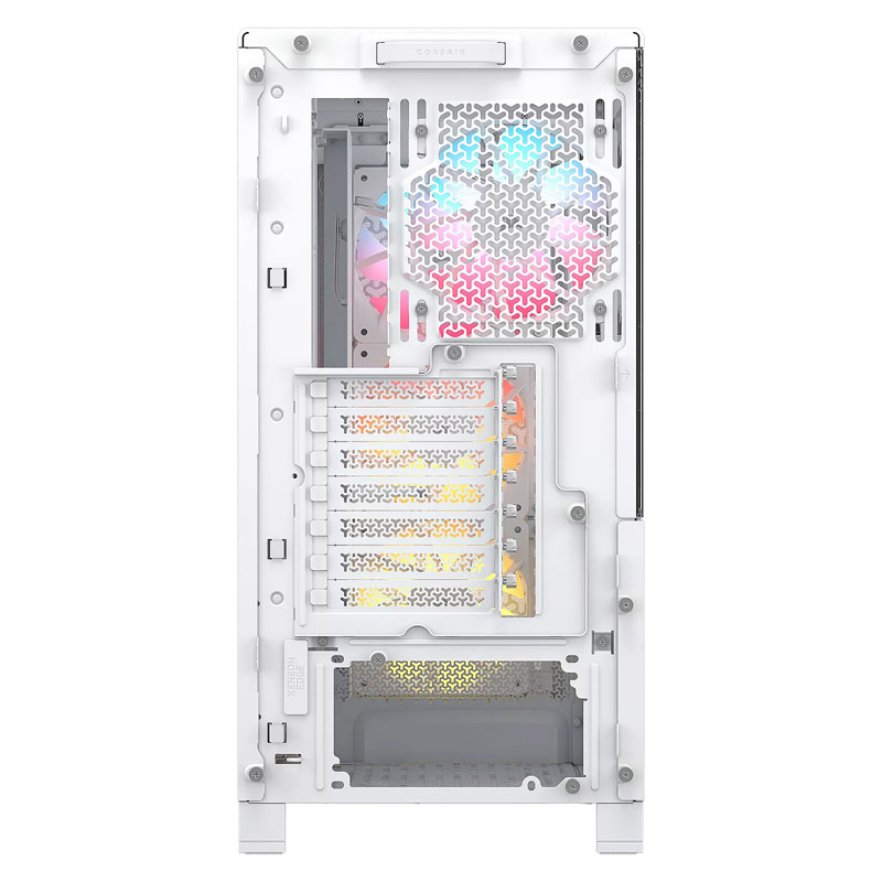 Caja/Torre Corsair Frame 4000D LCD RS ARGB Premium ATX Pantalla Táctil LCD 14.5 pulgadas Cristal Templado Blanco